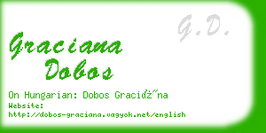 graciana dobos business card